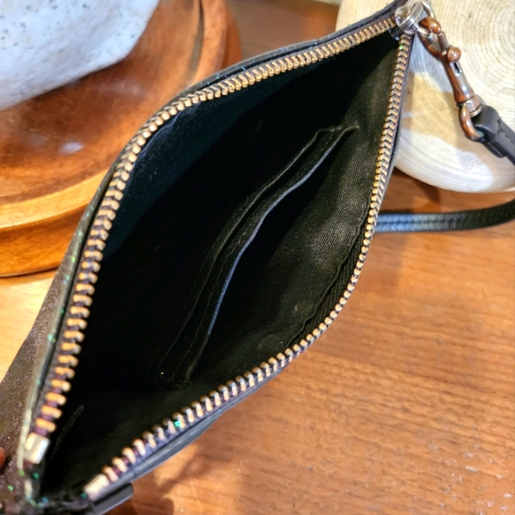 Coach Glitter Shimmer Wristlet Clutch Wallet - Picture 9 of 11